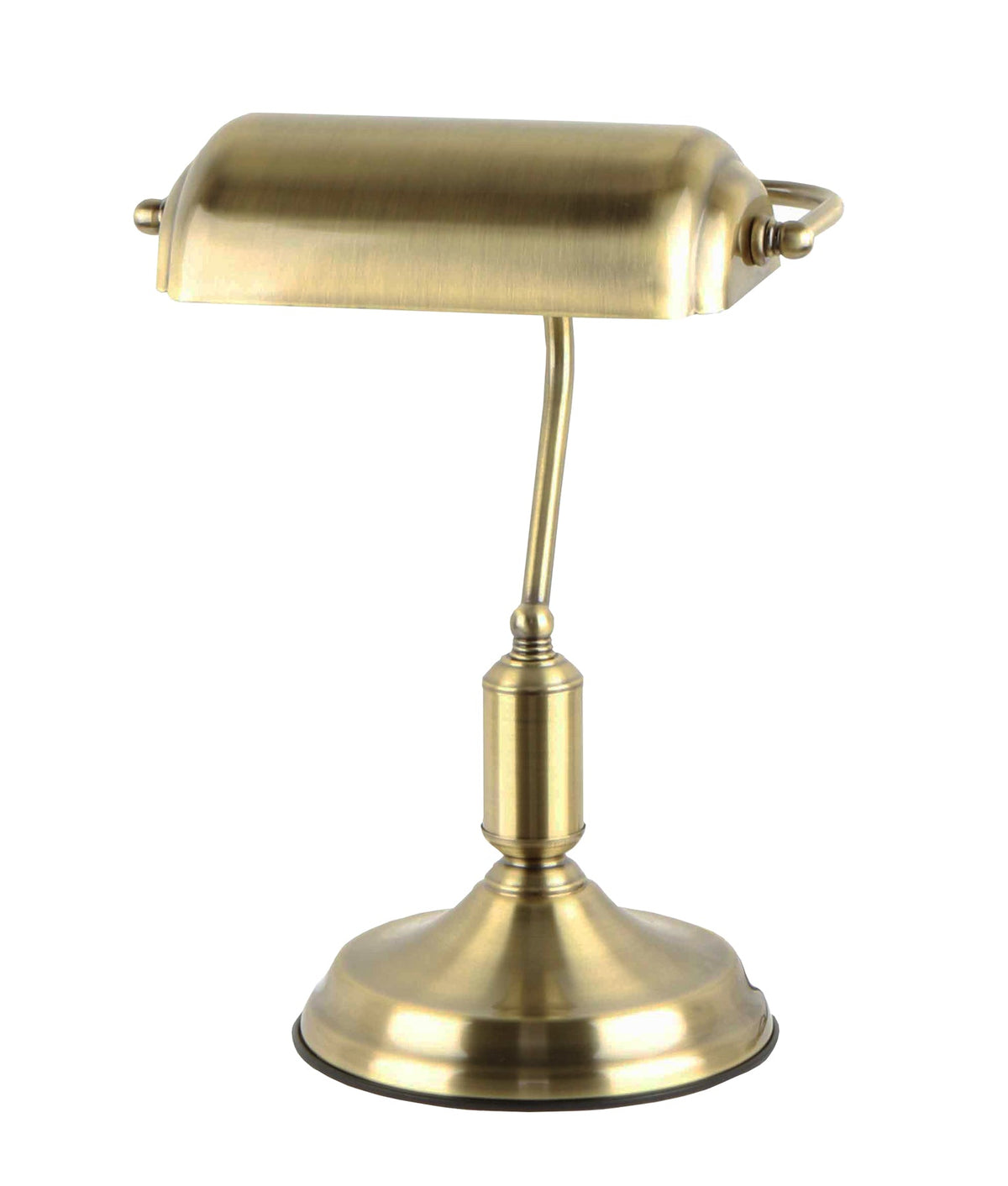Banca Interior Banker Lamp with Cylindrical Shade - Antique Brass