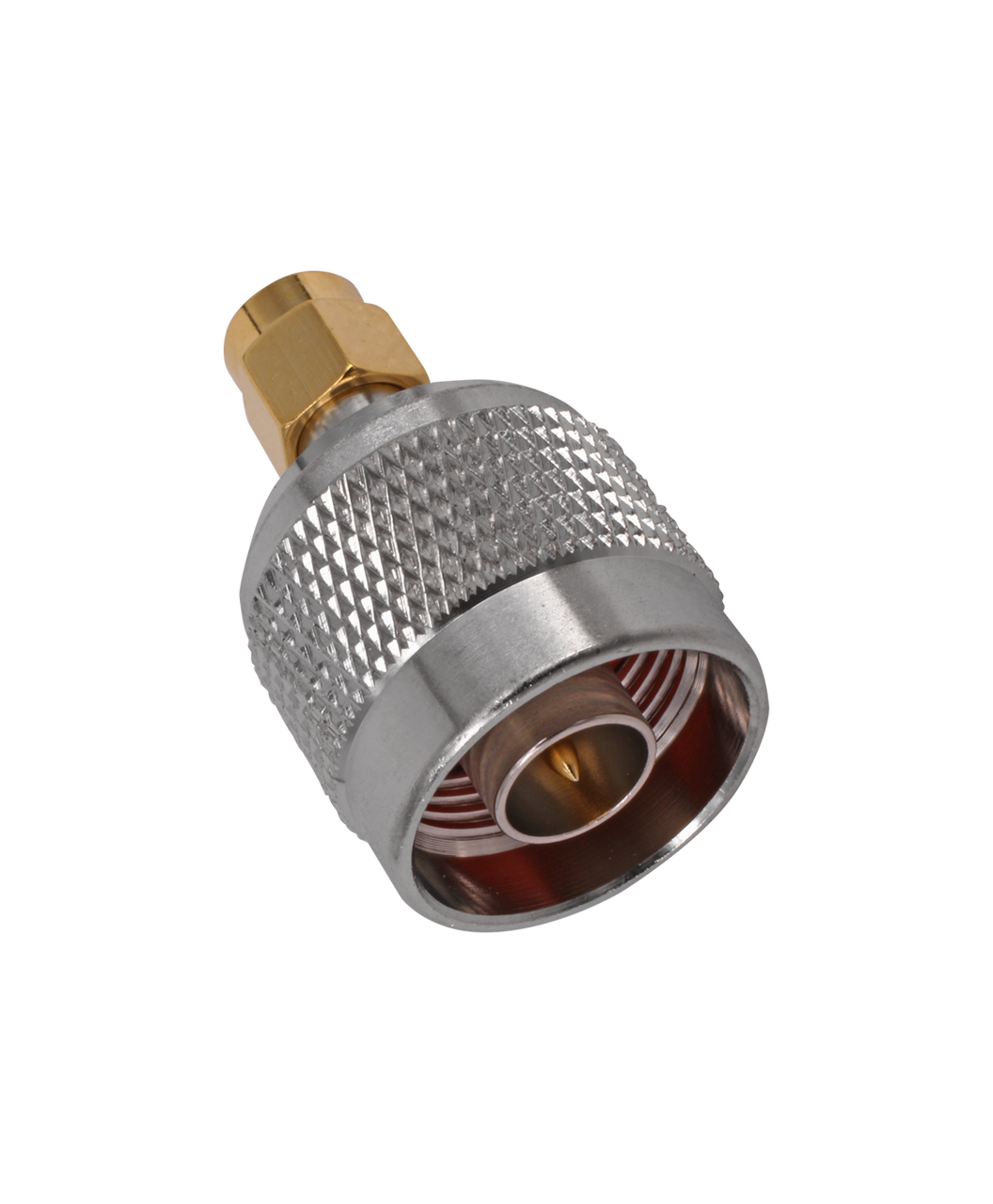 Hills Antenna N Male to SMA Male Adaptor - Nickel Plated Body