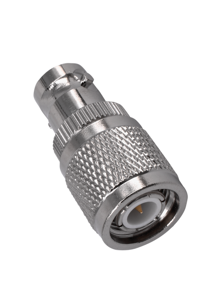 Hills Antenna TNC Male to BNC Female Adaptor - Nickel Plated Body