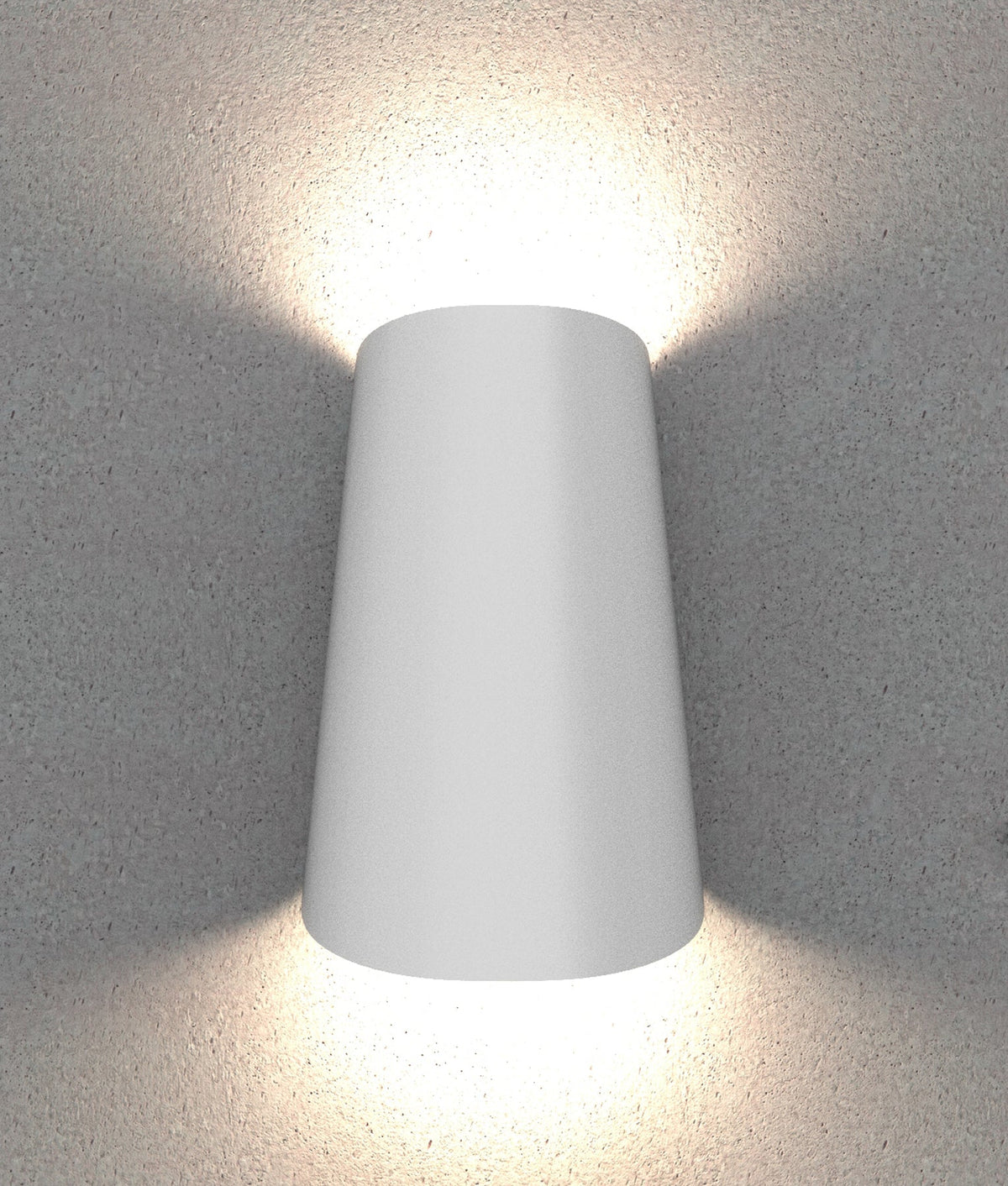 Bestri LED Tri-CCT Exterior Surface Mounted Cone Up/Down Wall Light IP65 - White