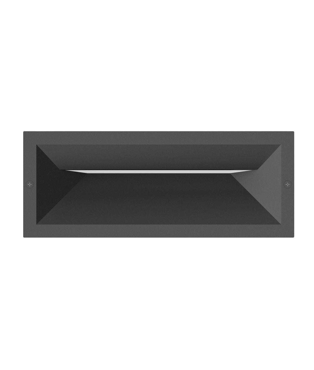 Bricktri LED Tri-CCT Exterior Recessed Rectangular Wall / Brick Light IP65 - Dark Grey