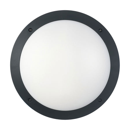 Bulkhead 12W Round Light 4000K Black