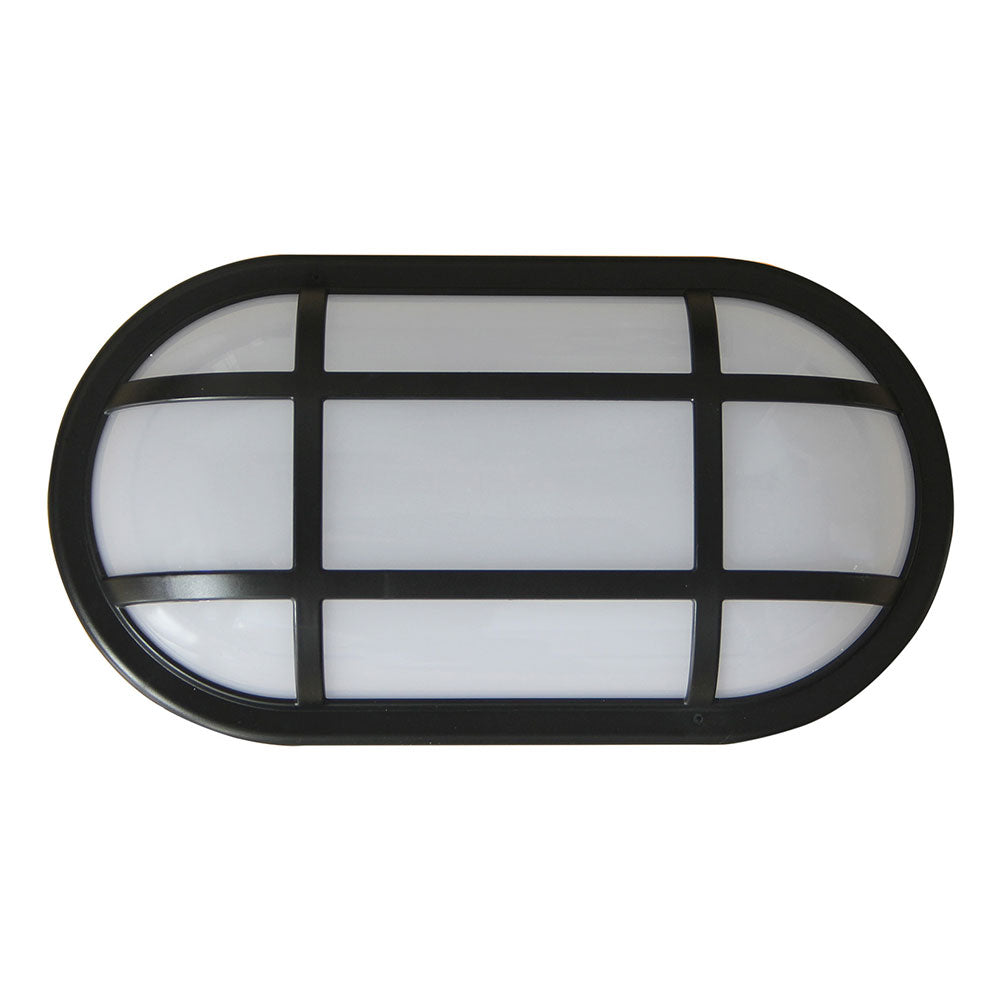 Bulkhead 20W Oval Light 5000K Black