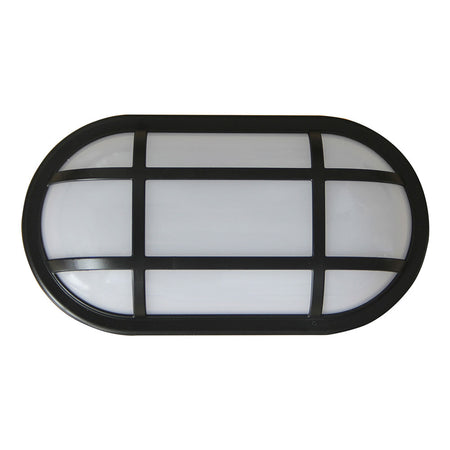 Bulkhead 20W Oval Light 5000K Black