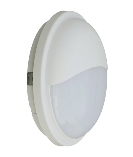 Bulk LED Exterior Eyelid Bulkhead Light IP65 - White / 3000K