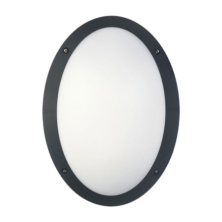 Bulkhead 12W Oval Light 4000K Black