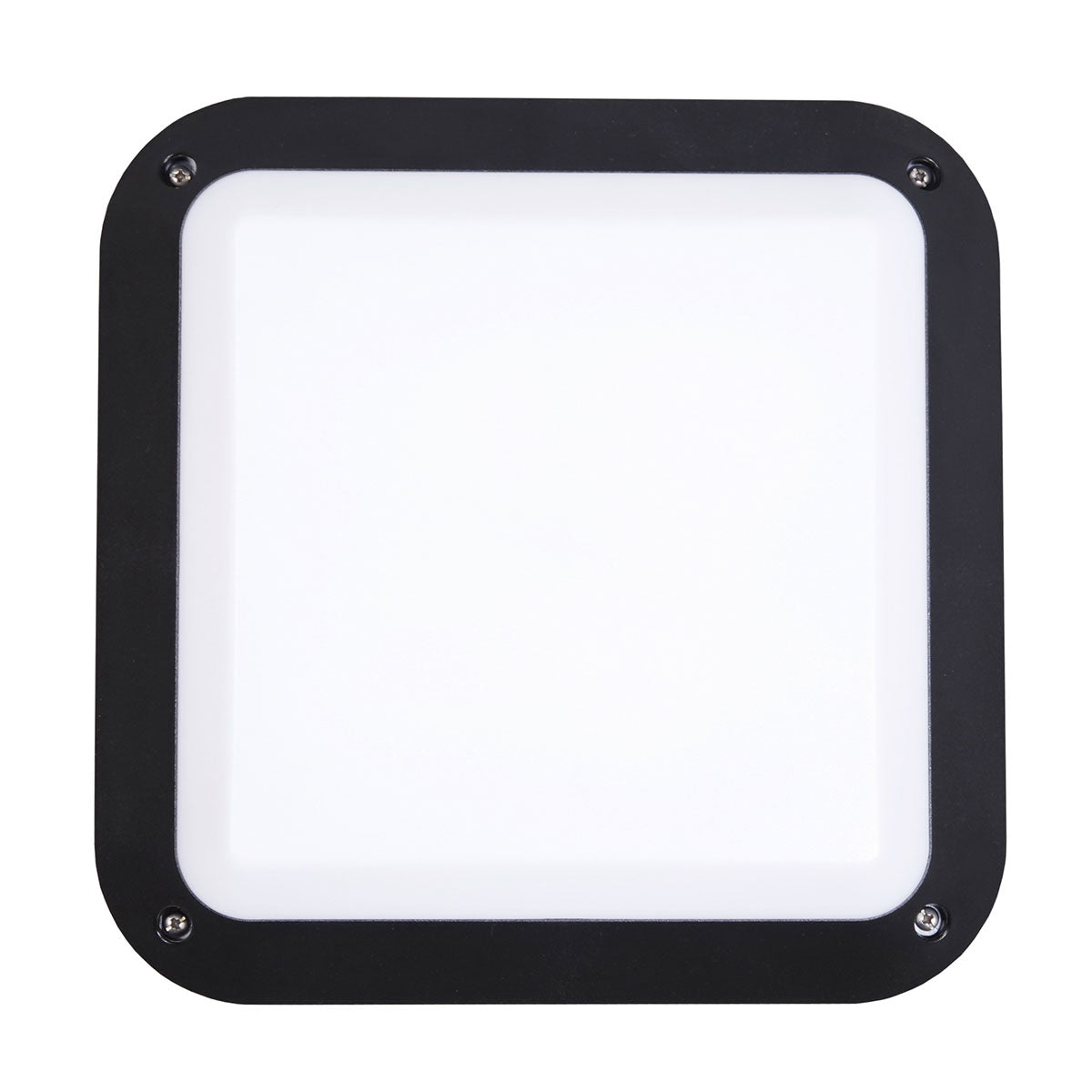Bulkhead 12W Square Light 4000K Black