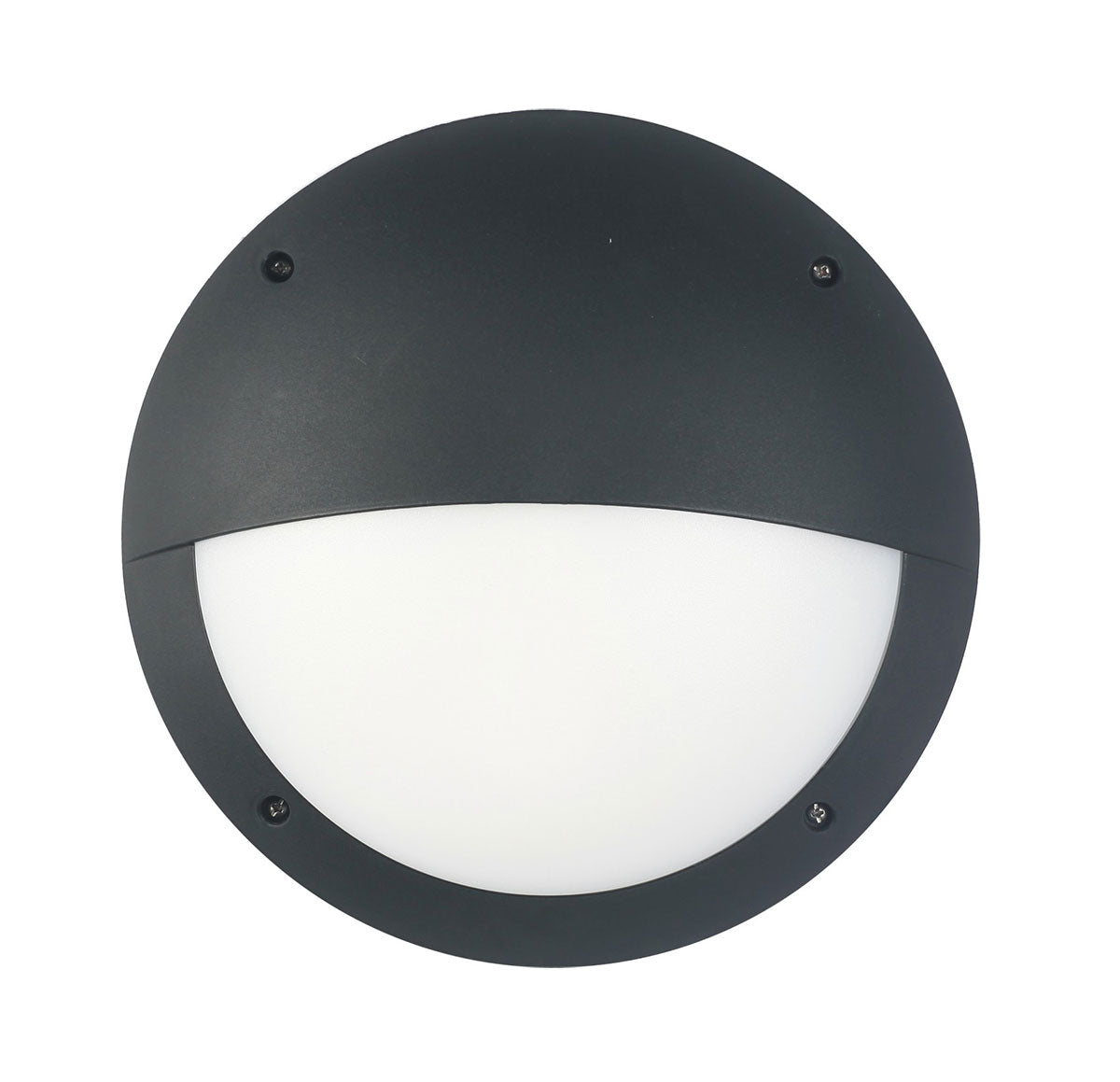 Bulkhead 12W Round Eyelid Light 4000K Black