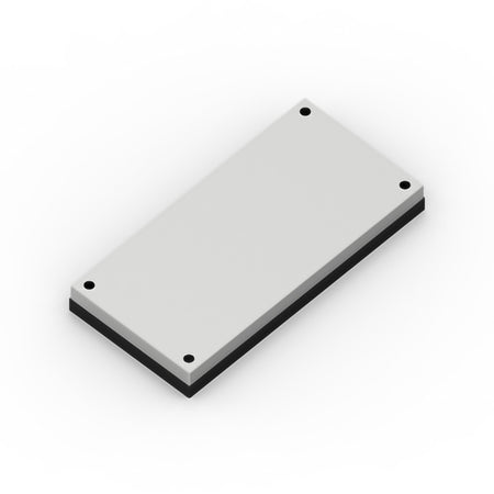 C1X2O Modular Cover Plate 1 Module x 2 Modules Orange
