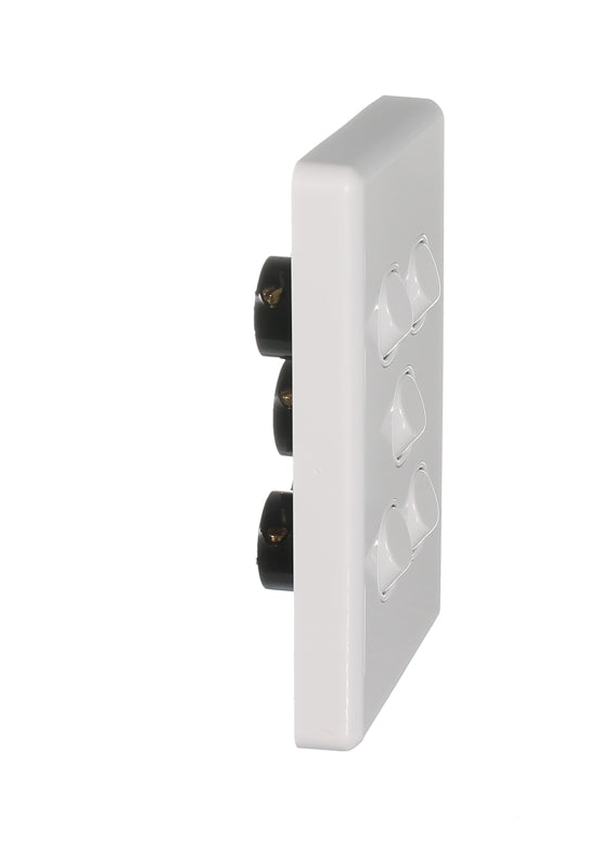 Clipsal Classic C2035VA-WE | 5 Gang Switch 10AMP | White Electric