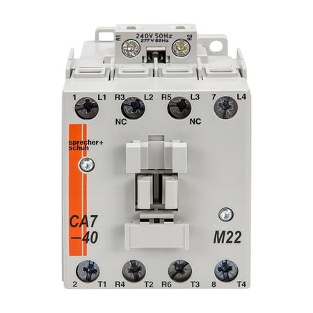 S&S CA7 Contactor 20kW 4Pole 240VAC Coil 2NO 2NC Contact Auxiliary