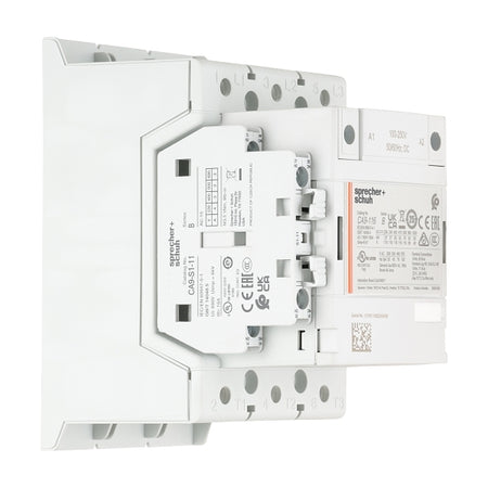 S&S CA9 Contactor 55kW 3Pole 100 to 250VAC and VDC Coil 1NO 1NC Contact Auxiliary