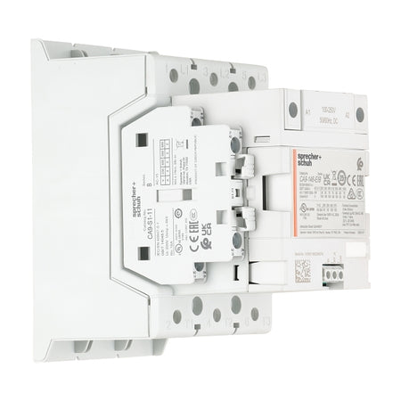 S&S CA9 Contactor 75kW 3Pole 100 to 250VAC and VDC Elec Coil 1NO 1NC Contact Auxiliary