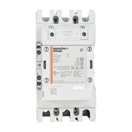 S&S CA9 Contactor 110kW 3Pole 24 to 60VAC and VDC Coil 1NO 1NC Contact Auxiliary