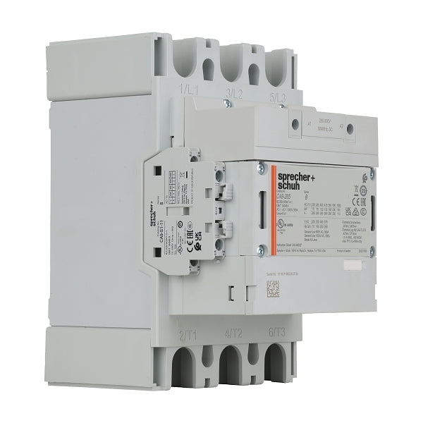 S&S CA9 Contactor 132kW 3Pole 250 to 500VAC and VDC Coil 1NO 1NC Contact Auxiliary