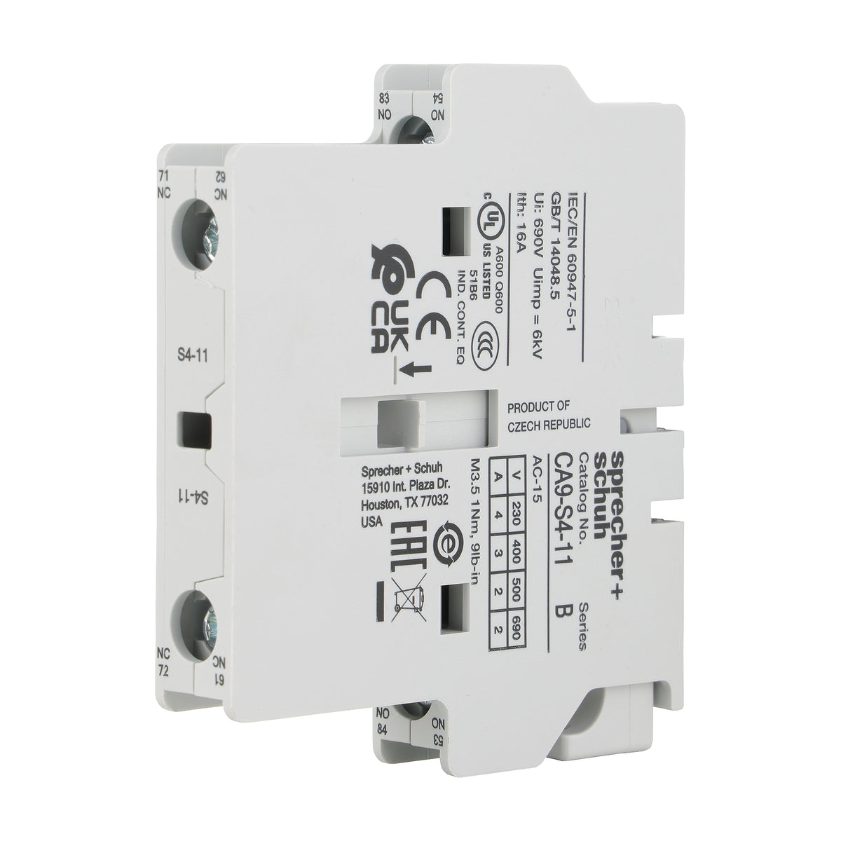 CA9S311 Contactor Auxiliary Contact