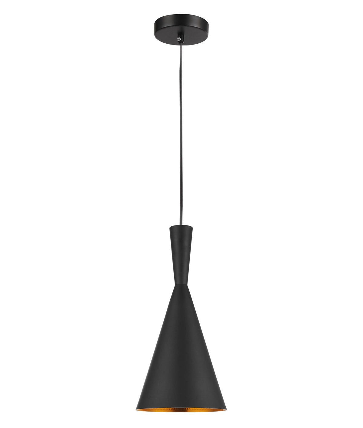 Caviar Black Cone Shape Pendant Light