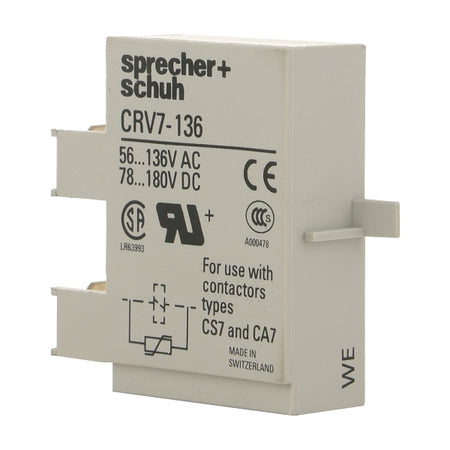 S&S CA7 Coil Suppressor Varistor Module 56 to 136VAC and 78 to 180VDC