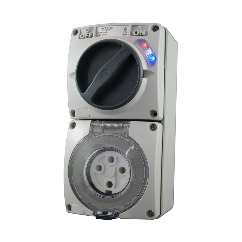 组合开关插座 4 针 32A 500V AC IP66