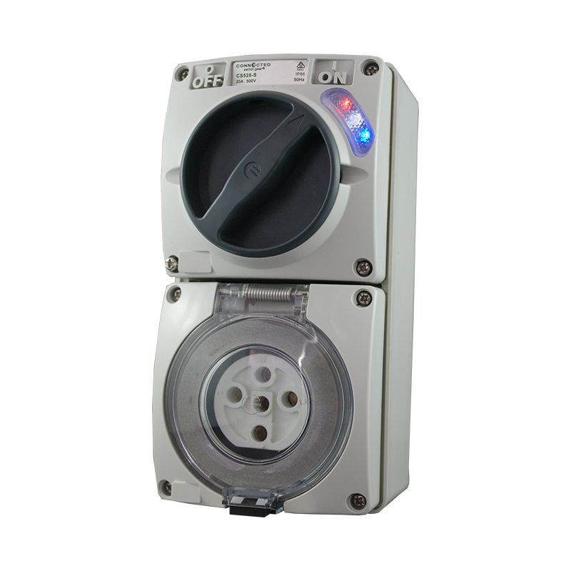 组合开关插座 50A 5 针 500V AC IP66