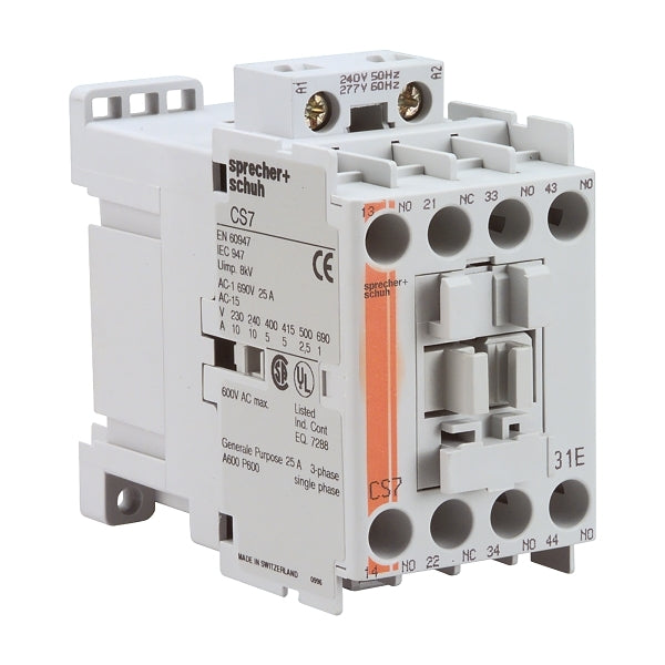 S&S CS7 Control Relay 48 to 72VDC Coil 2NO 2NC Contact