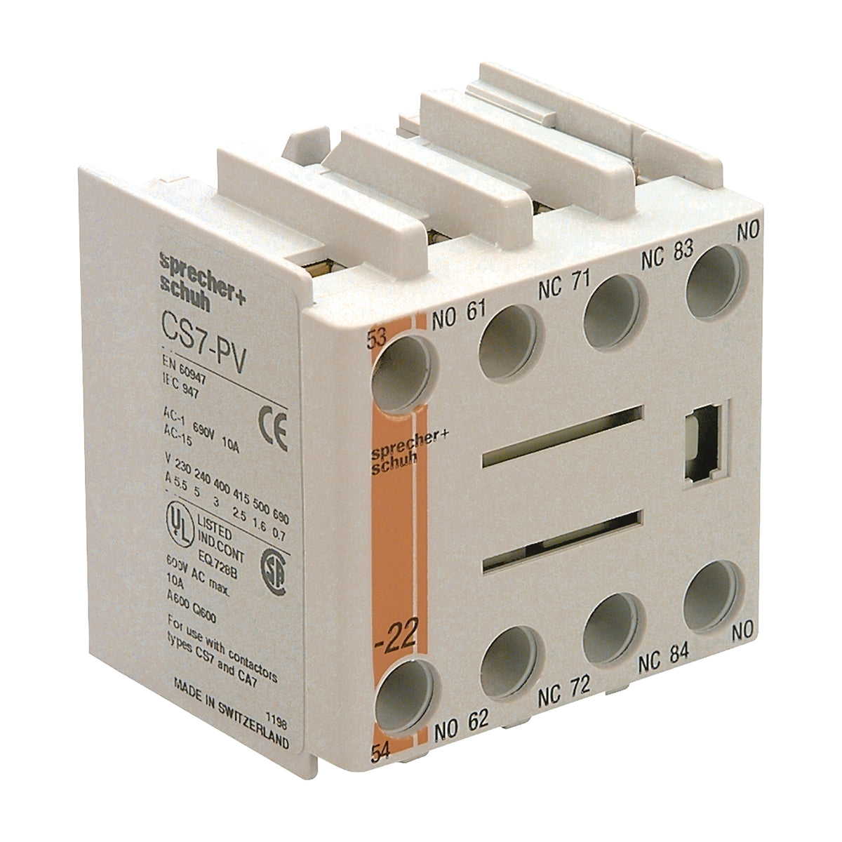 CS7PVB04 Control Relay Auxiliary Contact