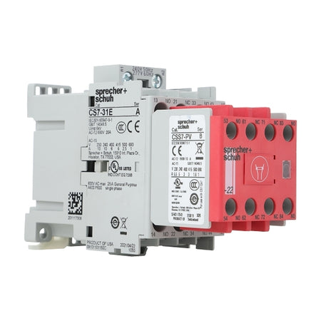 S&S CSS7 Safety Control Relay 240VAC Coil 5NO 3NC Contact Auxiliary