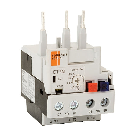 S&S CT7N Thermal Overload Relay 5.5 to 7.5A Direct Mount Manual or Auto Reset for CA7 9 and 23A