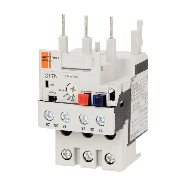 S&S CT7N Thermal Overload Relay 24.5 to 30A Direct Mount Manual or Auto Reset for CA7 30 and 37A