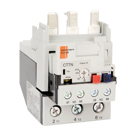 S&S CT7N Thermal Overload Relay 17 to 25A Direct Mount Manual or Auto Reset for CA7 43 and 55A
