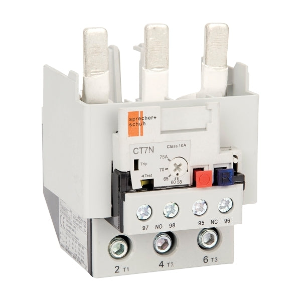 S&S CT7N Thermal Overload Relay 45 to 60A Direct Mount Manual or Auto Reset for CA7 60 and 97A
