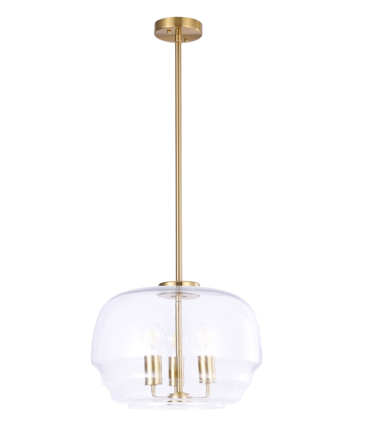 Cuad Interior Clear Wine Glass Shape Glass Shade Pendant Light