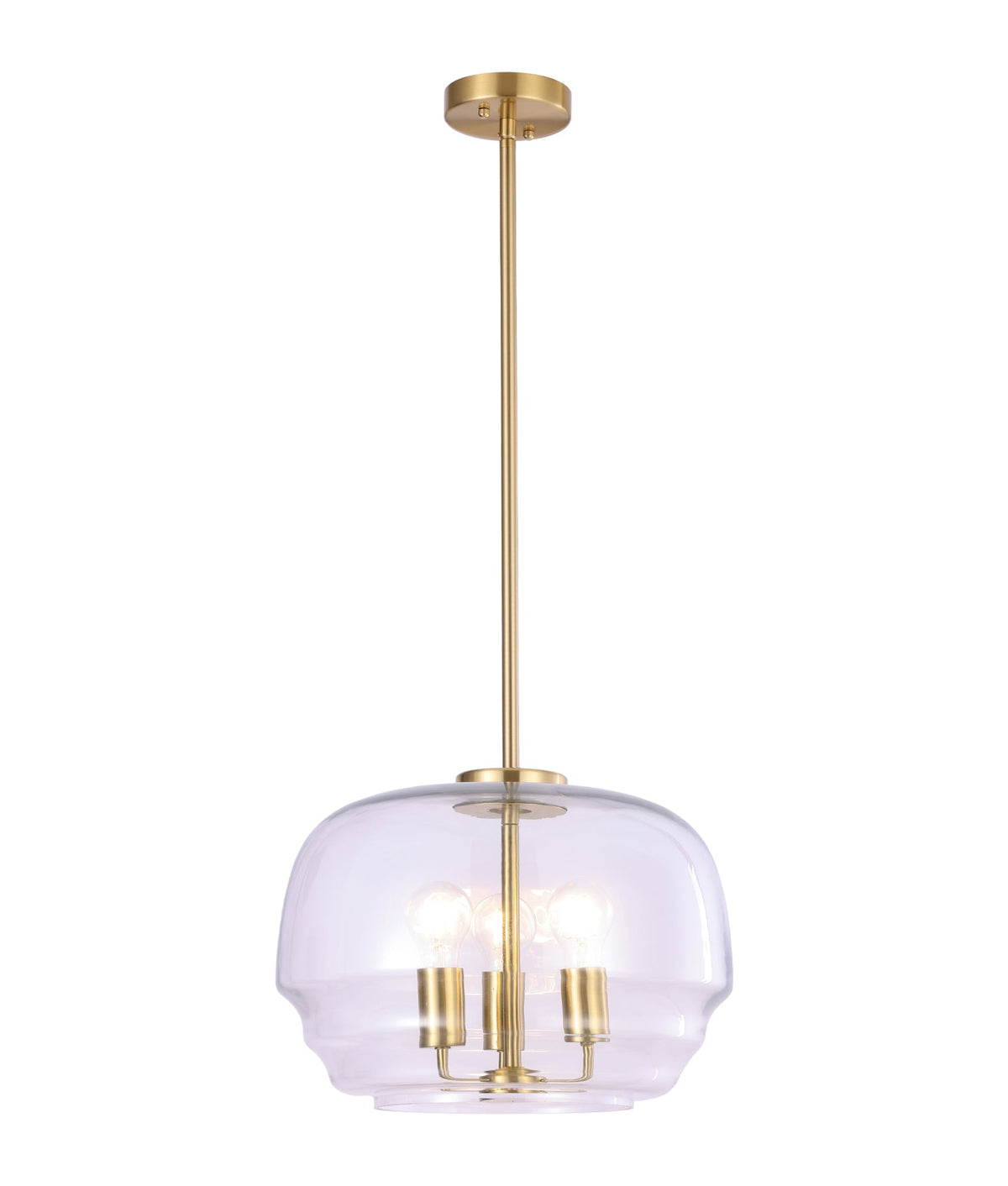 Cuad Interior Clear Wine Glass Shape Glass Shade Pendant Light