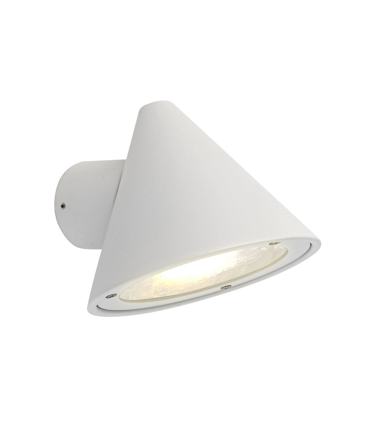 Cuchara Exterior Cone Surface Mounted Wall Light IP65 / IP44 - White Aluminium