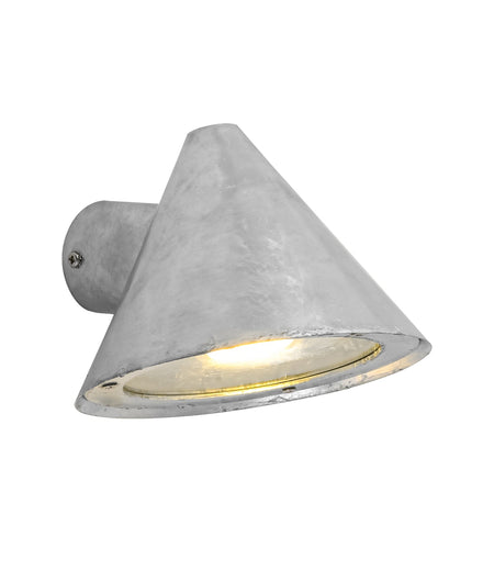 Cuchara Exterior Cone Surface Mounted Wall Light IP65 / IP44 - Galvanized Iron