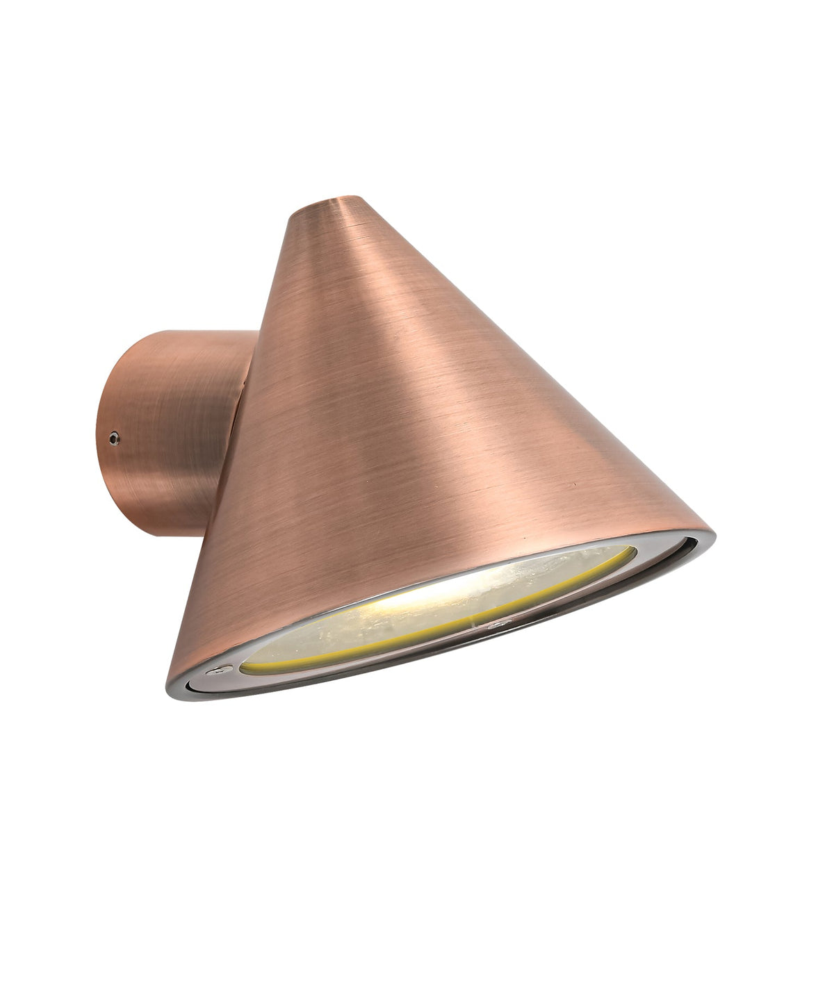 Cuchara Exterior Cone Surface Mounted Wall Light IP65 / IP44 - Electroplated Copper Aluminium