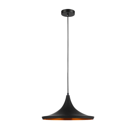 Modern Metal Pendant Matt Black