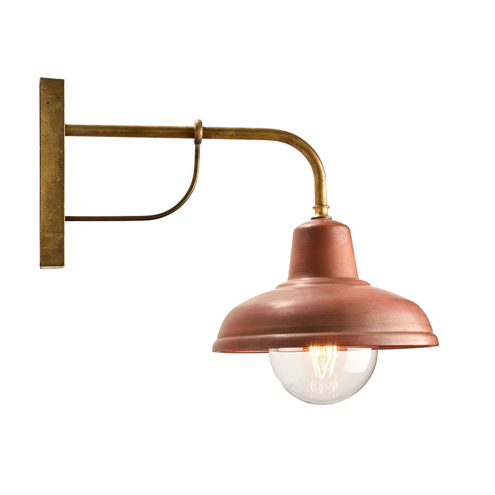 Industrial Interior Wall Light Aged Copper