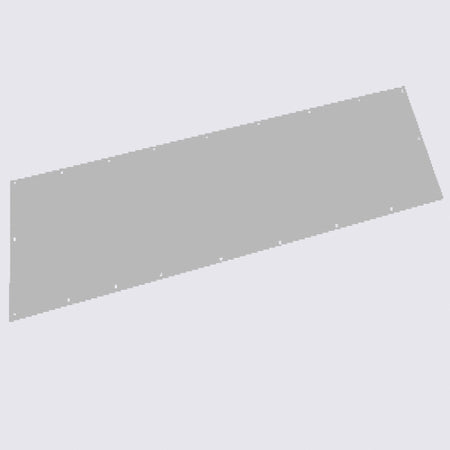 DG2X8 Modular Plain Cover Plate 2 Modules x 8 Modules Grey