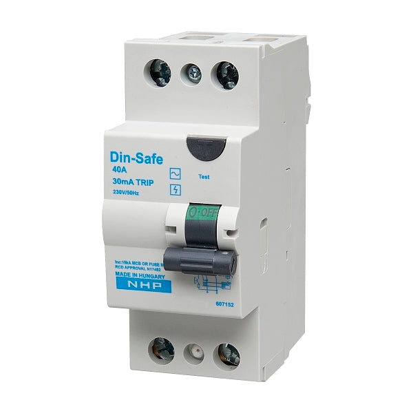 NHP DIN-T Residual Current Circuit Breaker RCCB 1Pole plus Neutral 40A 30mA Type F AEG Brand FPF***EMAIL/TEXT FOR PRICING***