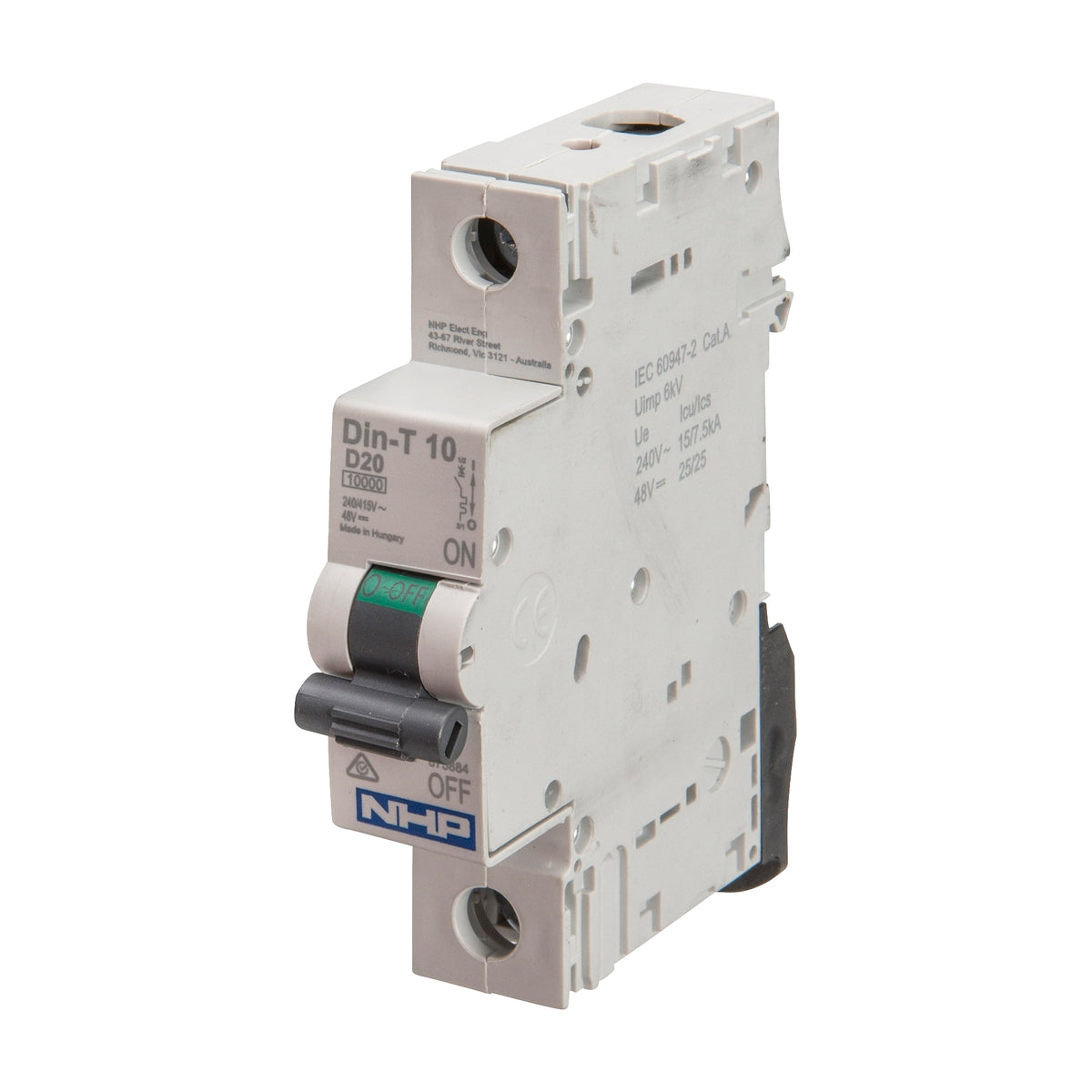 DTCB10150D MCB 10kA 1P D Curve
