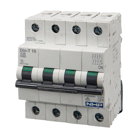 DTCB10410C MCB 10kA 4P C Curve