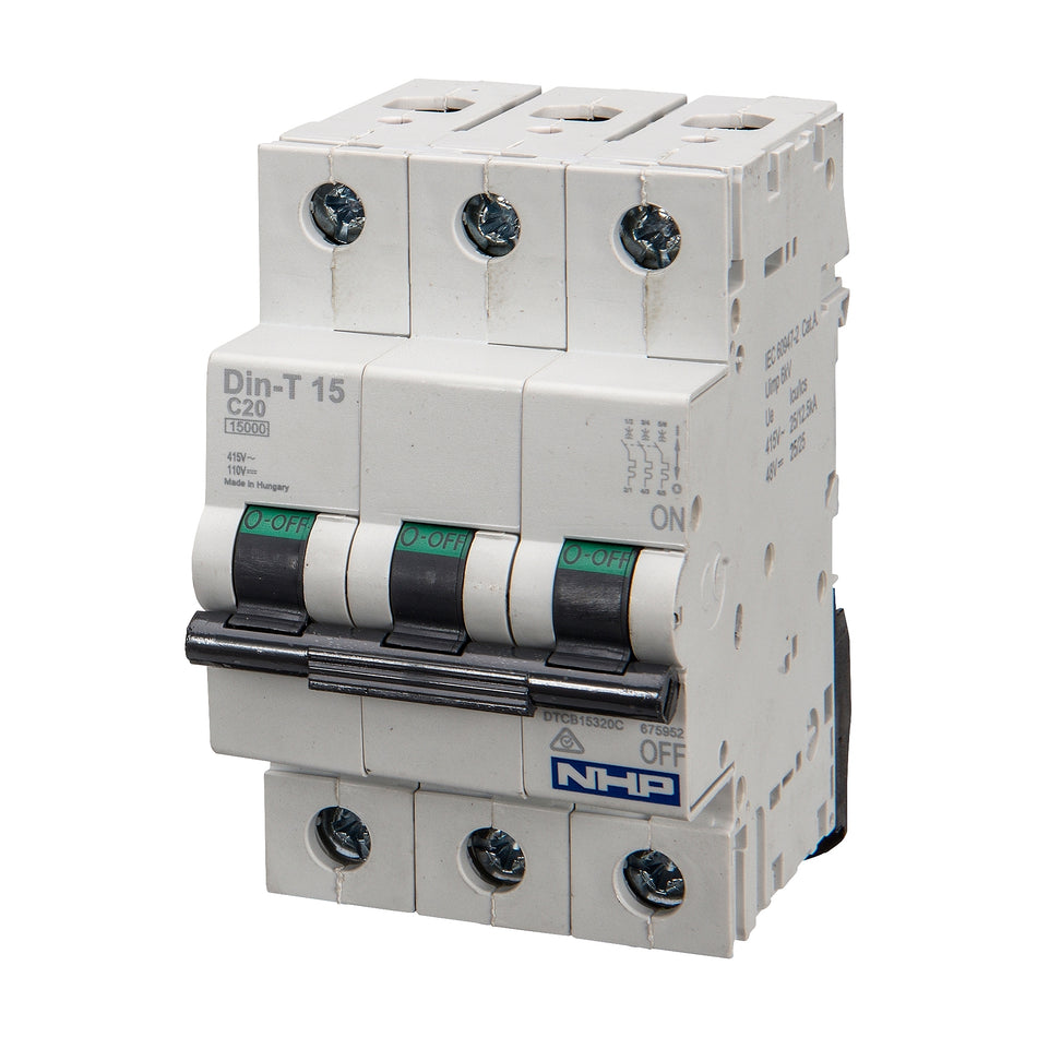 DTCB15340C MCB DINT15 3P C Curve