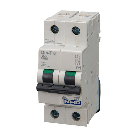 DTCB6202D MCB 6kA 2P D Curve