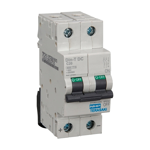 NHP DIN-T Miniature Circuit Breaker DC 6kA 2Pole 25A C Curve***EMAIL/TEXT FOR PRICING***