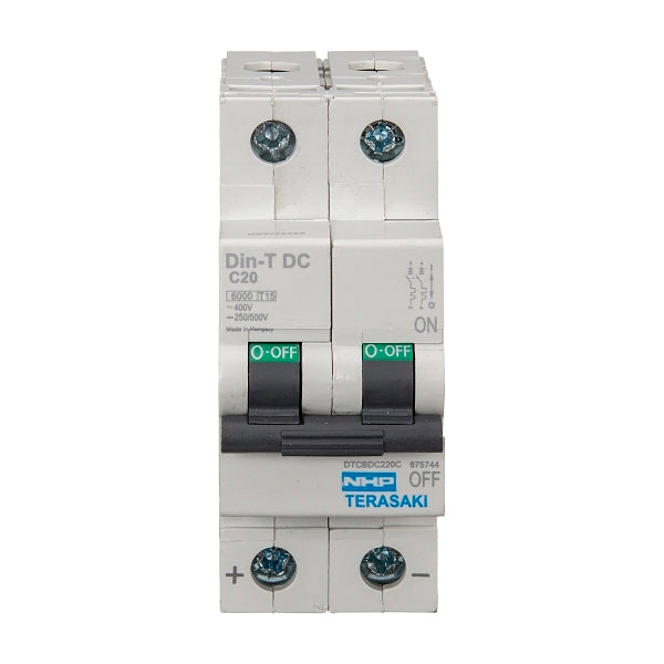 NHP DIN-T Miniature Circuit Breaker DC 6kA 2Pole 63A C Curve***EMAIL/TEXT FOR PRICING***