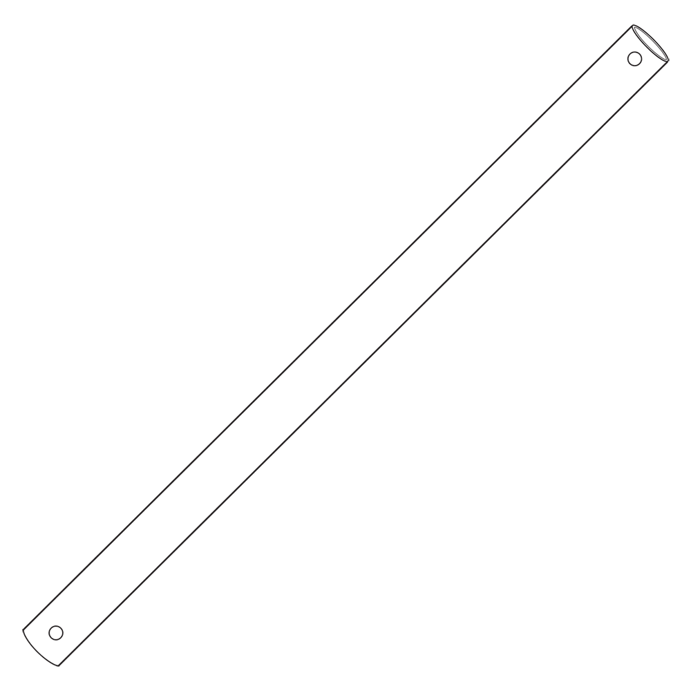 Fresco Ceiling Fan Extension Rod 900mm With Loom White