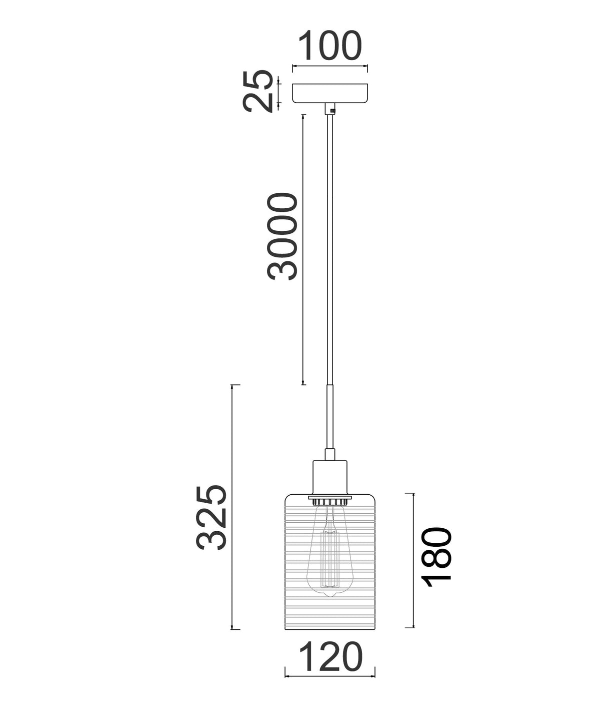 ESPEJO3 Interior Iron & Chrome Oblong Glass with Dotted Effect Pendant Light - Multiple Bar Base