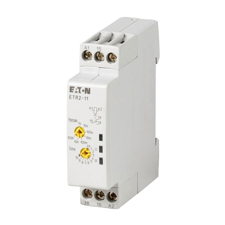 On Delay Timer,0.05 - 100hrs 3A, 24-48VDC 24-240VAC - left view