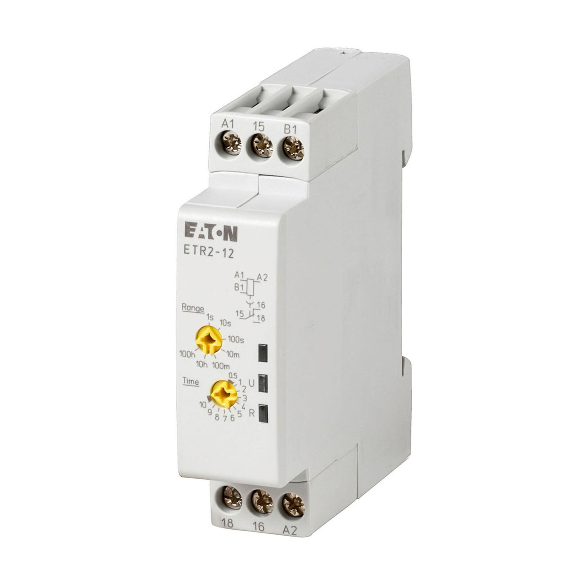 Off Delay Timer,0.05 - 100hrs 3A, 24-48VDC 24-240VAC - left view